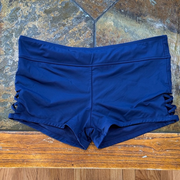 Kona Sol Women's Deep Blue Swim Shorts - Picture 1 of 4